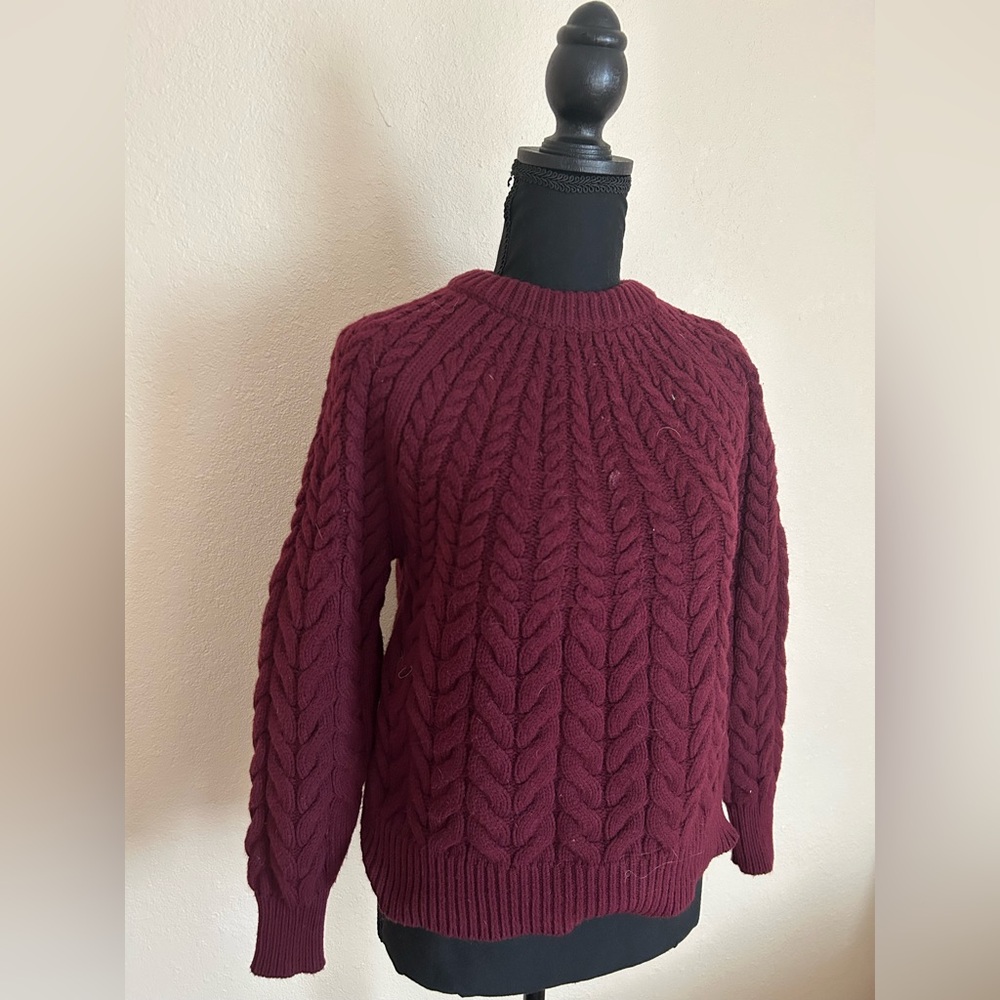 NWT Ann Taylor Burgundy Cold Weather Fall/Winter Sweater